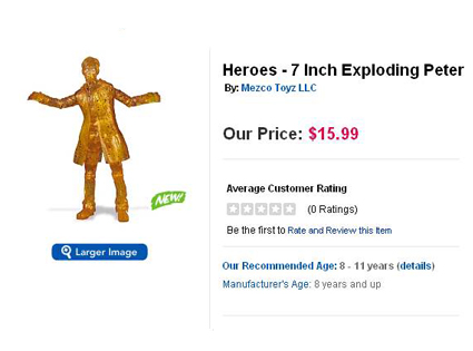 Heroes, Seven Inch Exploding Peter Heroes, Seven Inch Exploding Peter